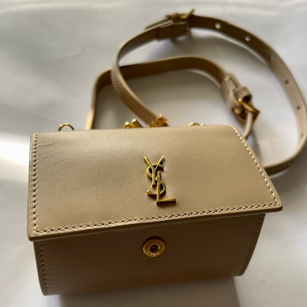 Saint Laurent Leather Crossbody Pouch